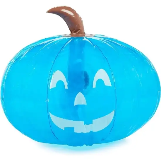 Teal Pumpkin 15" Inflatable Halloween Decoration- Blow Up Indoor/Outdoor Jack O Lantern Decoration for Parties, Trick-or-Treating, Lawn Decor image {4}