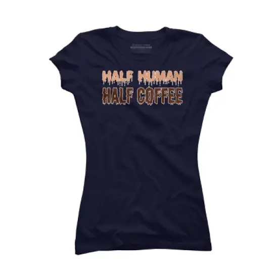 Junior's Design By Humans Funny Halloween Costume For Coffee Addicts By TeeShirtMadness T-Shirt image {5}