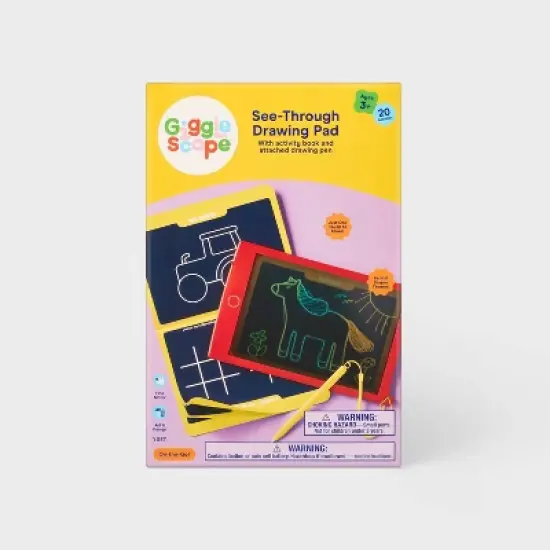 See Through Drawing Pad - Red - Gigglescape&trade;: ABS Material, Enhances Fine Motor Skills, Doodle Mats & Boards image {2}