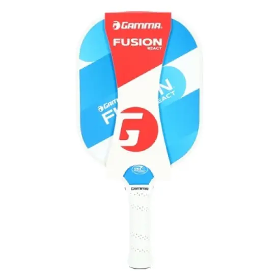 GAMMA Sports Fusion React Pickleball Paddle - Blue: Polypropylene Core, 4-1/4" Grip Size image {5}