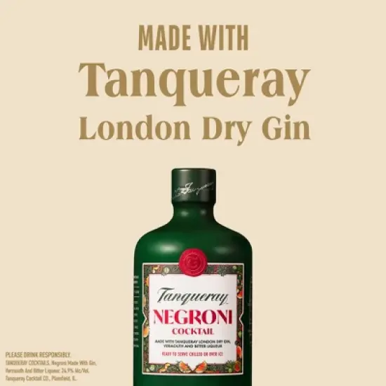 Tanqueray Ready To Drink Negroni Cocktail - 375ml Bottle image {5}