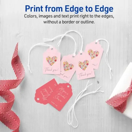 Avery Scalloped Tags with String , 2" x 1.25", 180 Tags (22848) image {3}