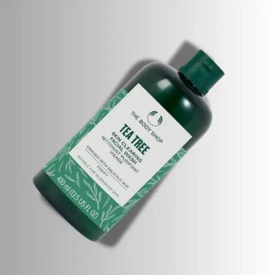 The Body Shop - Tea Tree Skin Clearing Facial Wash (13.5 oz XXL LARGE SIZE) Visibly reduce blemishes in 7 days | Intensely cleanses skin image {1}