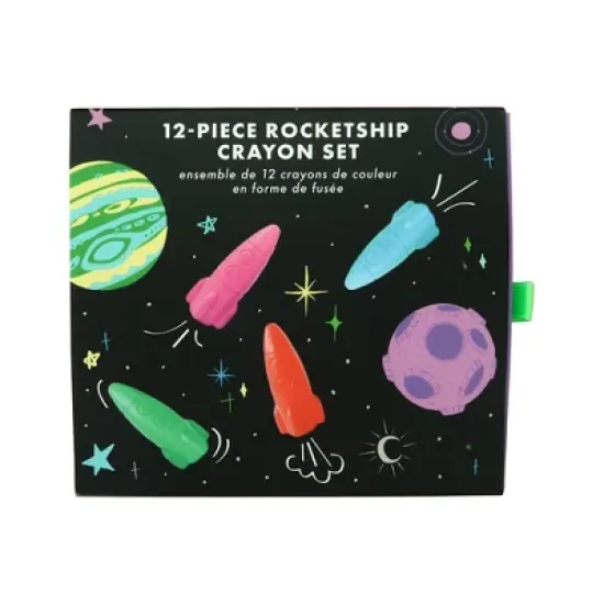 Daydream Society - Lost In Space Rocket Ship Crayons - Pack of 12 Crayons image {1}