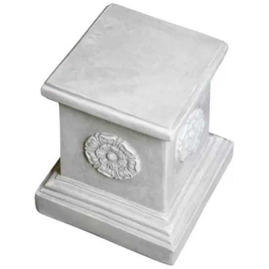 Design Toscano English Rosette Garden Sculptural Plinth: Large image {5}