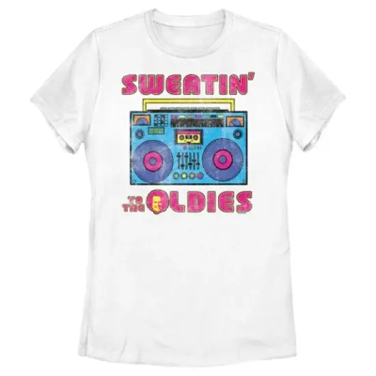 Women's Richard Simmons Sweatin' to the Oldies Boombox Logo T-Shirt image {3}
