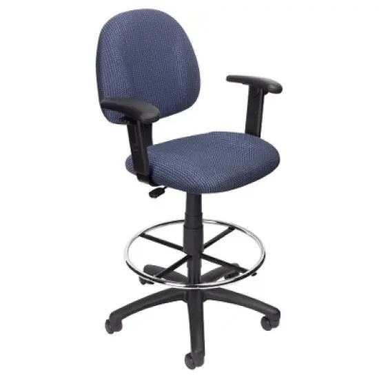 Drafting Stool with Footring and Adjustable Arms - Boss Office Products image {7}