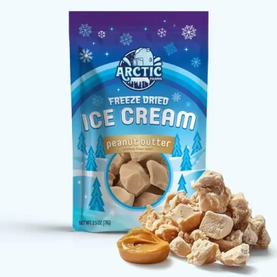 Arctic Farms Freeze Dried Ice Cream That Does Not Melt (Bits) (Peanut Butter) image {7}