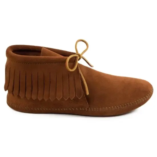 Minnetonka Men's Classic Fringe Softsole Moccasin Boots image {2}