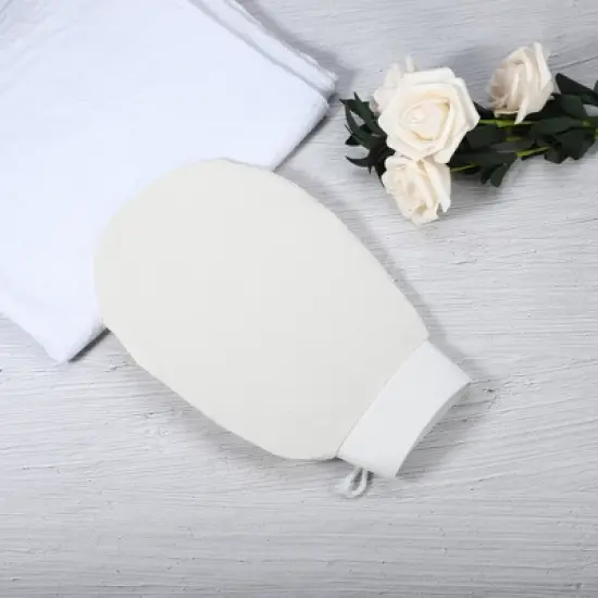 Unique Bargains Bathroom Rayon Shower Gloves 8.86"x6.02" 1 Pc image {5}