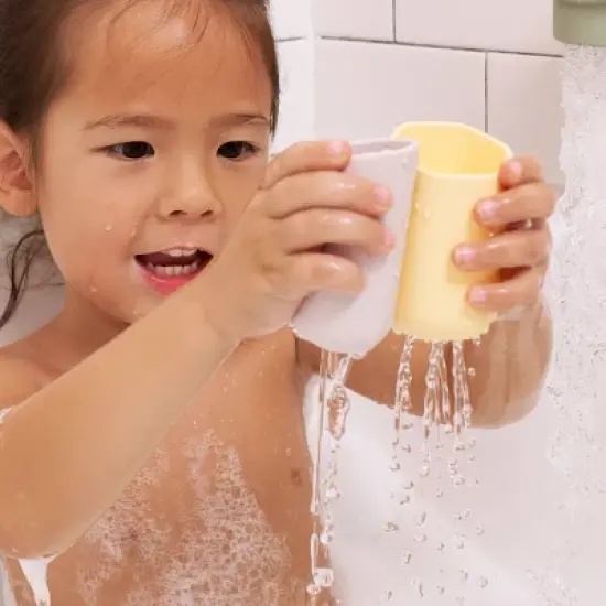 Lalo 6pc Silicone Stacking Cups Bath Toy image {1}