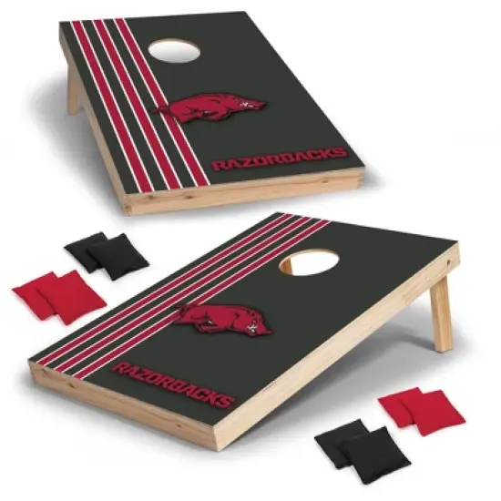 NCAA Arkansas Razorbacks 2'x3' Wood Cornhole Set image {7}