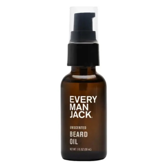 Every Man Jack Beard Oil - Unscented - 1 fl oz image {1}