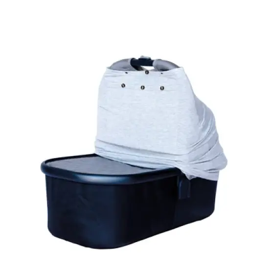 Snuggle Shield LUXE Protection Rayon from Bamboo Multi Use Antimicrobial Air Filtering Infant Car Seat/Nursing Cover - Gray image {13}