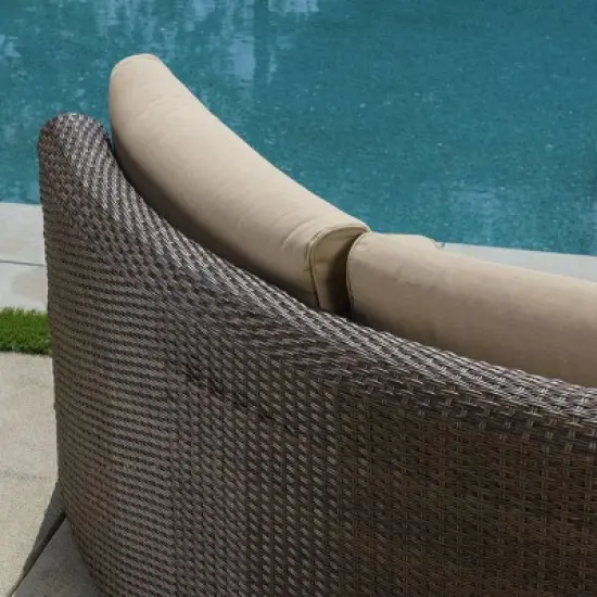 Cyprus Brown 8pc Sectional with Sunbrella - Canopy Home and Garden image {14}