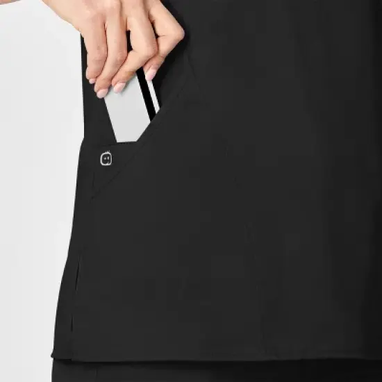 Wink WonderWORK Women's Mock Wrap Scrub Top image {6}