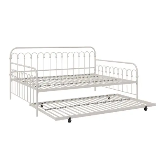 Twin Bright Pop Metal Daybed with Roll Out Trundle - Novogratz image {6}
