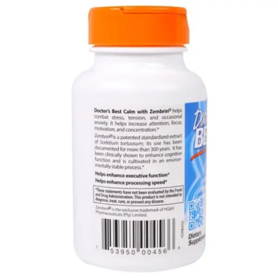 Doctor's Best Calm-Z , 25 mg, 60 Veggie Caps image {2}