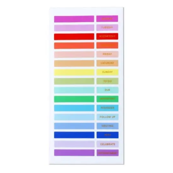 Noted by Post-it Colorful Stickers for Journals, Planners & Calendars - 96ct image {8}