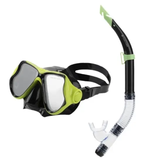 Hawaii Divers Beluga Jr Snorkel Combo &ndash; Bright Yellow/Black | Ages 8+ image {3}