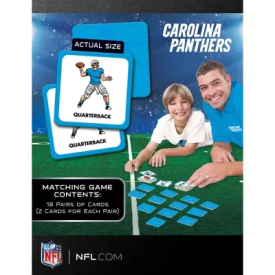 MasterPieces Officially Licensed NFL Carolina Panthers Matching Game for Kids and Families image {3}