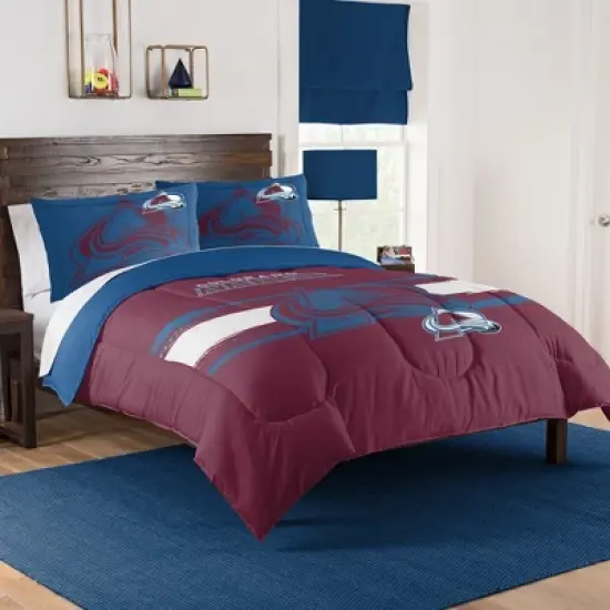 Sweet Home Collection NHL Colorado Avalanche Comforter & Pillow Sham Set image {4}