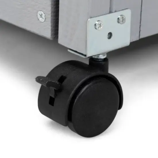 Sandinrayli Rabbit Hutch Indoor Outdoor Bunny Cage 39" L Large 2-Story Wooden Small Animal House Enclosure with Wheels image {11}