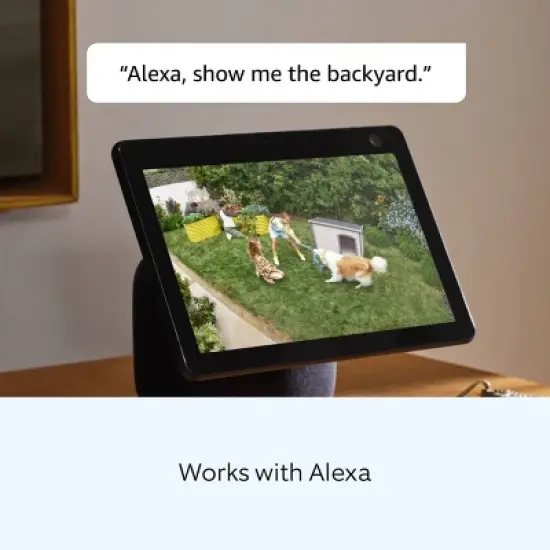 Ring Outdoor Cam Plus Plug-In 2K Video with Low-Light Vision and Flexible Mounting - White image {7}