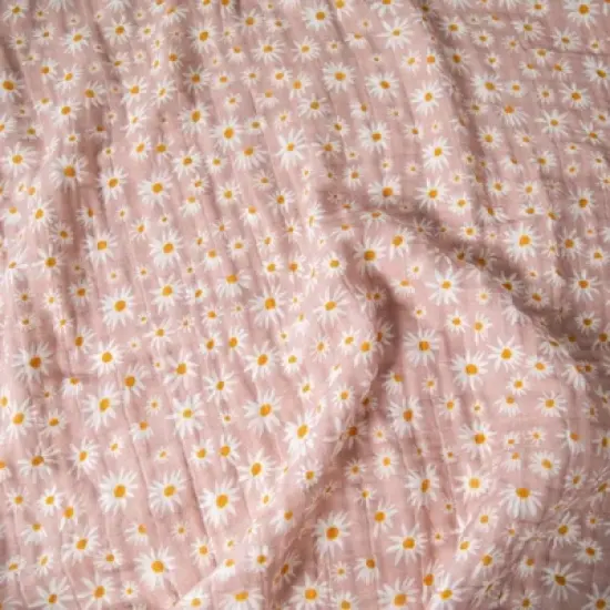 Babyletto Daisy Muslin Swaddle Blanket image {4}