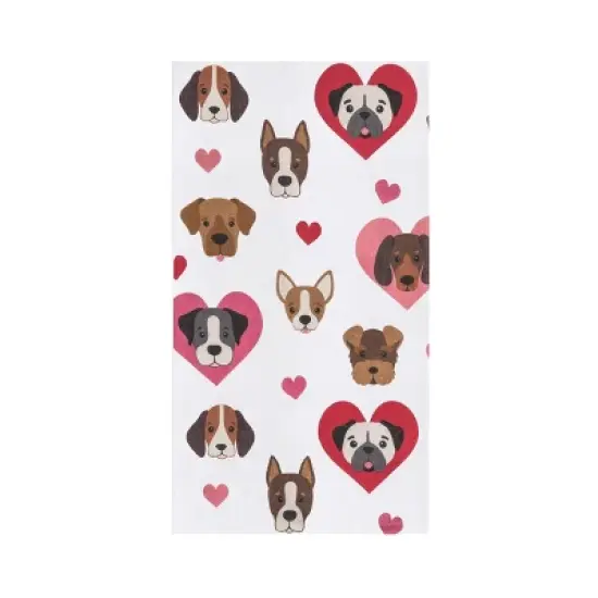 C&F Home Valentine's Day Puppy Dog Love Flour Sack Kitchen Dishtowel image {5}