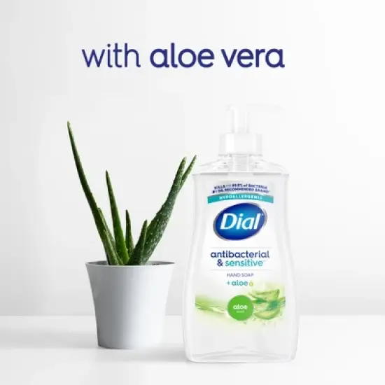 Dial Antibacterial Sensitive Hand Soap Gel Refill - Aloe - 52 fl oz image {6}