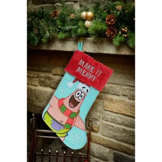 SpongeBob SquarePants Patrick Star Applique Holiday Stocking 20" image {2}