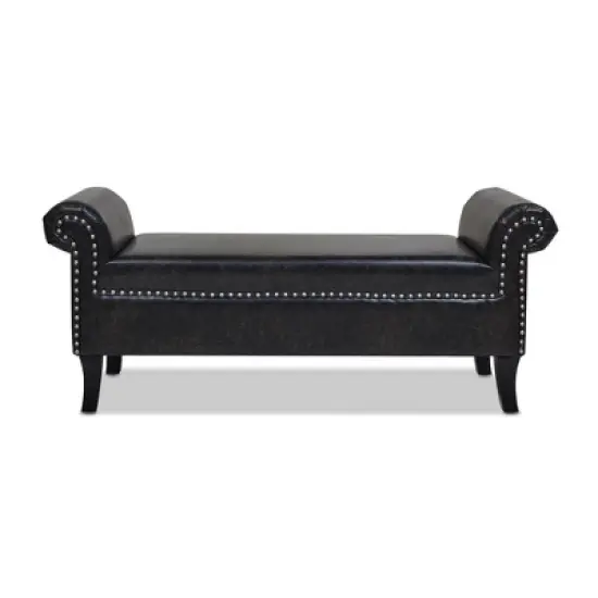 Jennifer Taylor Home Kathy Roll Arm Entryway Accent Bench image {15}