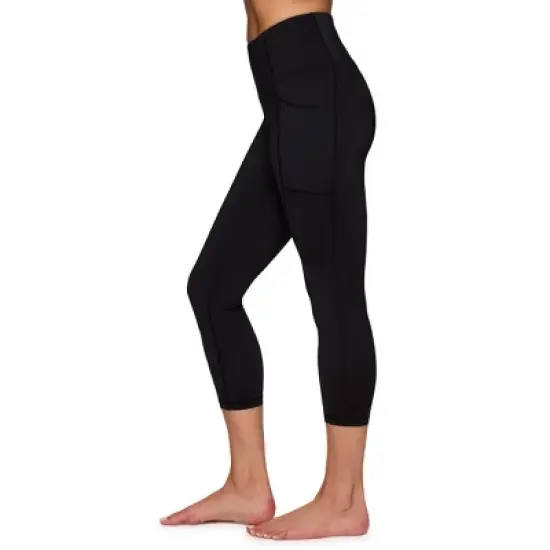 RBX Active Women's High Waisted Ultra Supportive Squat Proof Capri Legging with Pockets for Workouts, Yoga, Loungewear image {9}