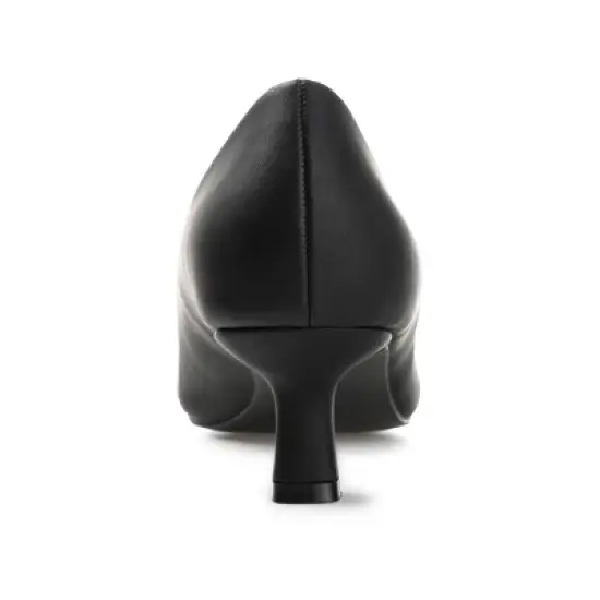 Journee Collection Womens Celica Slip On Kitten Heel Pointed Toe Pumps image {2}