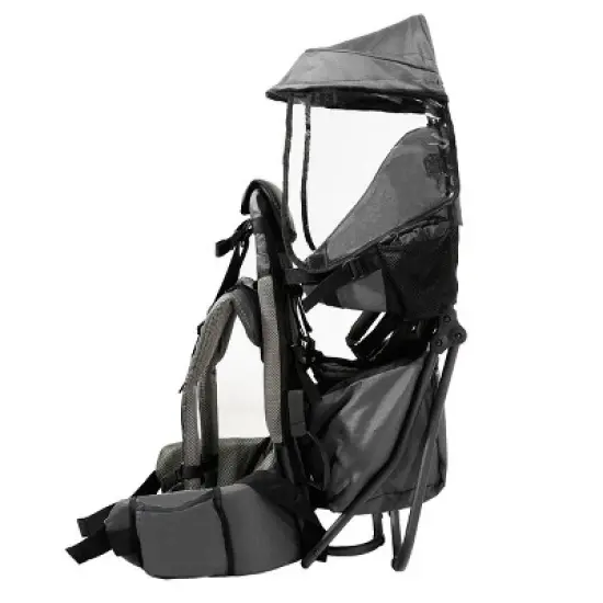 ClevrPlus CC Hiking Child Carrier Baby Backpack Camping for Toddler Kid, Grey image {2}