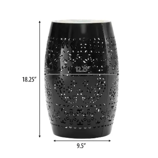 Christopher Knight Home Azalea Patio Iron and Tile Side Table image {2}