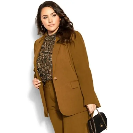 Women's Plus Size Clarissa Jacket - gold | CITY CHIC image {8}