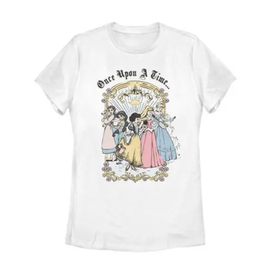 Women's Disney Princesses Classic Once Upon a Time T-Shirt image {3}