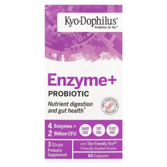 Kyolic Kyo Dophilus, Enzyme + Probiotic, 60 Capsules image {4}