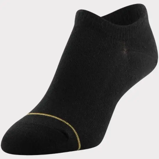 All Pro by Gold Toe Women's Ultra Invisible 10+2 Bonus Pack No Show Socks - Black/White/Gray 4-10 image {2}
