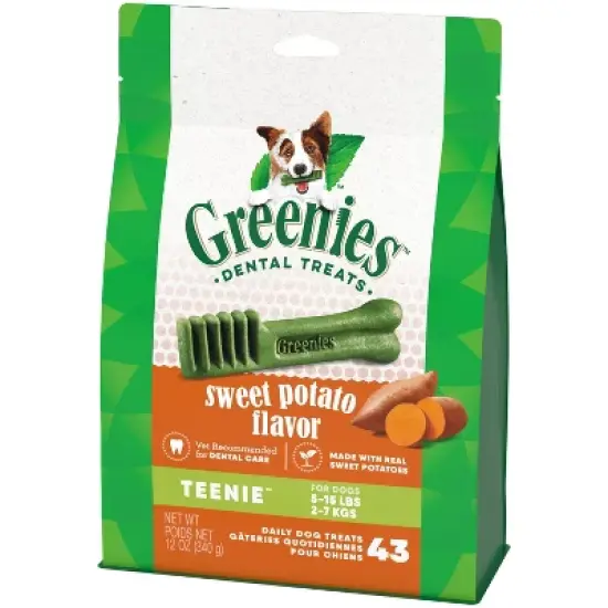 Greenies Dental Bone Sweet Potato Dog Treat - Tennie - 12oz image {5}