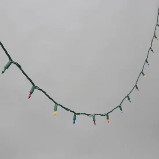 100ct LED Philips Heavy Duty Incandescent Indoor/Outdoor Miniature String Lights with Green Wire image {7}