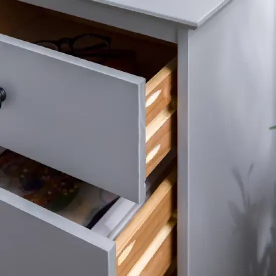 Stiva Classic Mid-Century Modern 3 Drawer Nightstand - Saracina Home image {5}