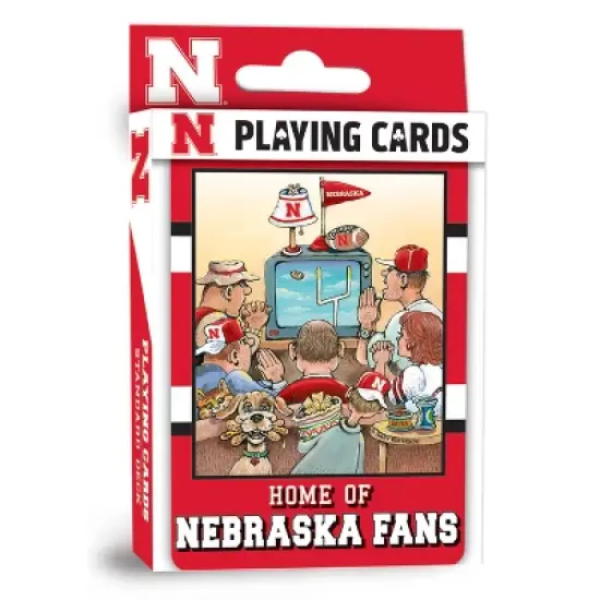 MasterPieces Officially Licensed NCAA Nebraska Cornhuskers Fan Deck Playing Cards - 54 Card Deck image {1}