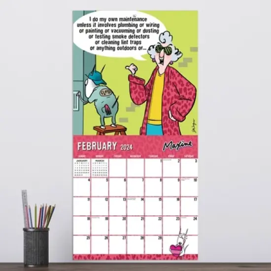 TF Publishing 2024 Wall Calendar 12"x12" Maxine image {2}