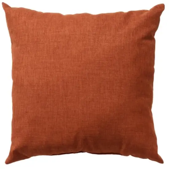 HomeRoots 22" Orange Indoor Outdoor Throw Pillow image {4}