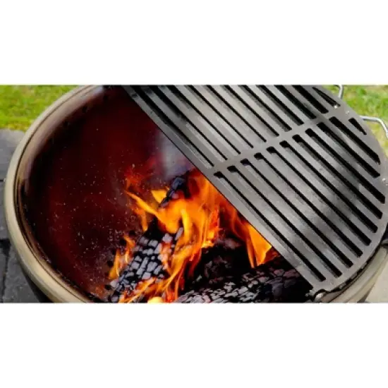 Cuisinart Cleanburn Fire Pit Griddle and Grill Top - Black image {5}