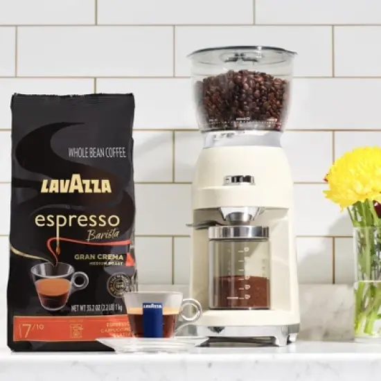 Lavazza Espresso Barista Gran Crema Whole Bean Coffee, Medium Roast, Arabica and Robusta Blend, 2.2 lb Bag image {4}