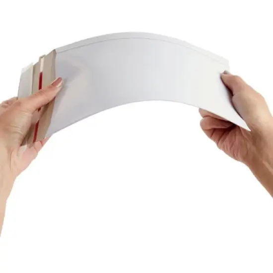 Juvale 100 Pack 6x8 Rigid Mailers - 550 GSM Thick Self Adhesive Stay Flat Cardboard Envelopes for Shipping Photos, Documents image {3}